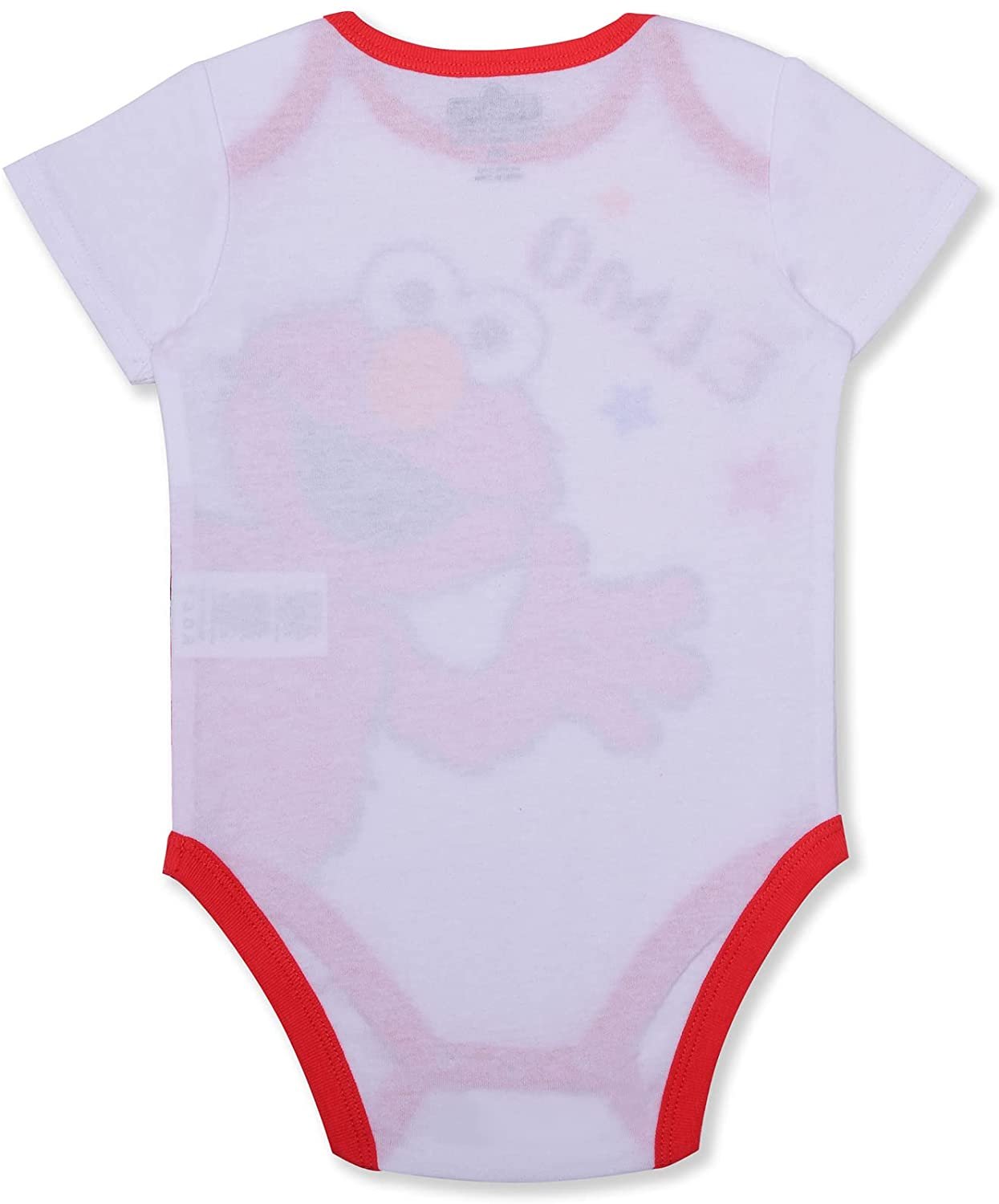 Sesame Street Boys’ Elmo Bodysuit and Jogger Set for Newborn and Infant – Red/White