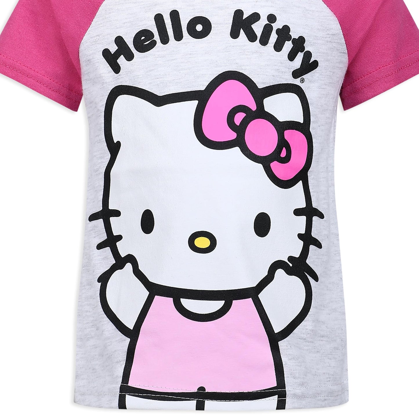 Hello Kitty Girls T-Shirt and Short Set for Infant, Toddler, Little and Big Girls - Pink