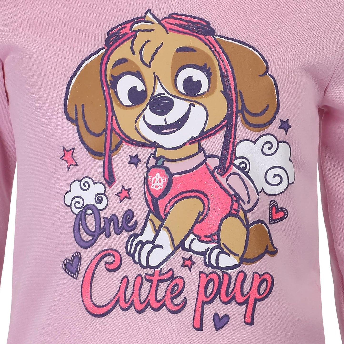 Nickelodeon Paw Patrol Skye 2 Pack Zip Up Hoodie and Pullover Hoodie for Toddlers and Big Kids ? Pink/Purple