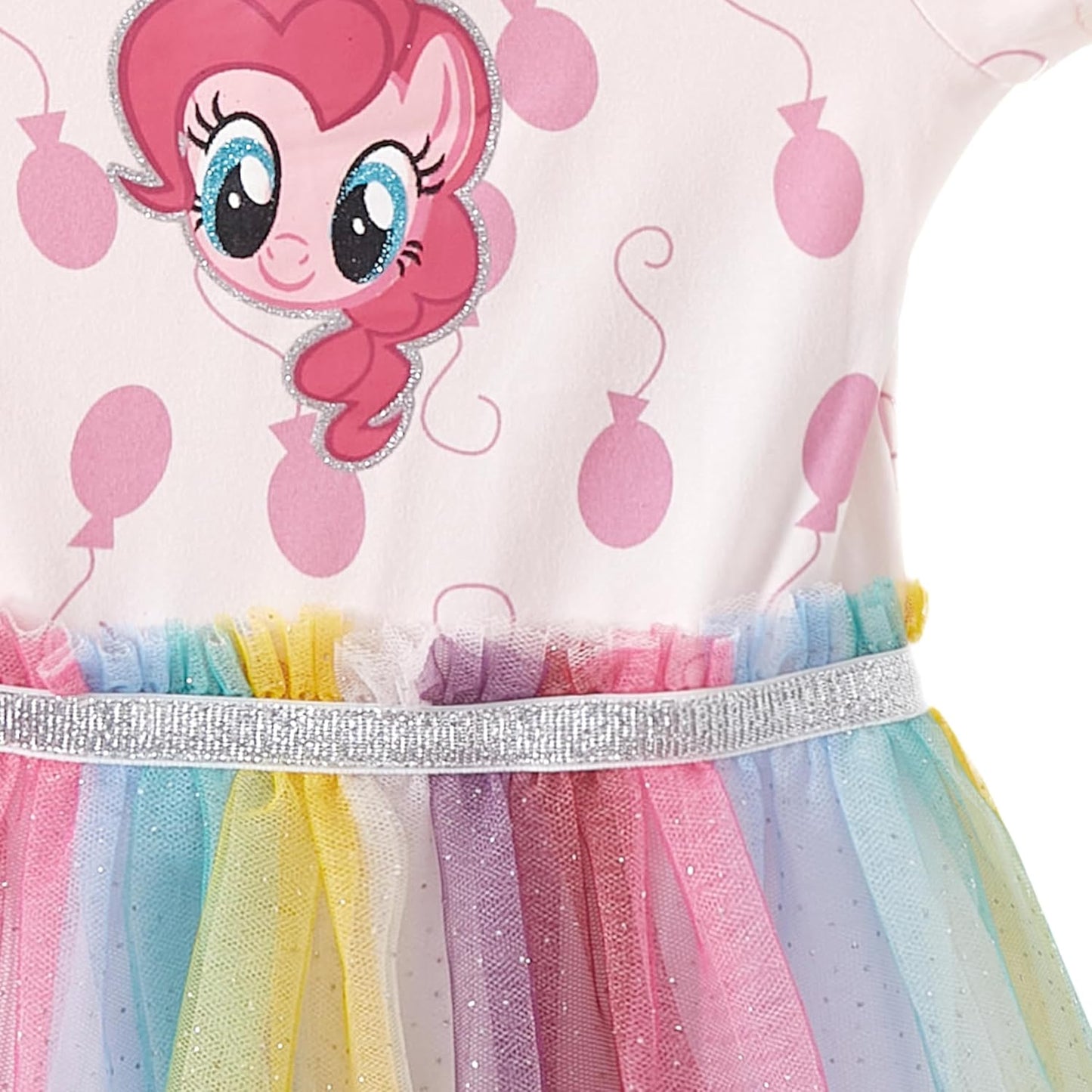 Hasbro My Little Pony Pinkie Pie Girl Hooded Dress for Toddlers and Big Kids - Pink