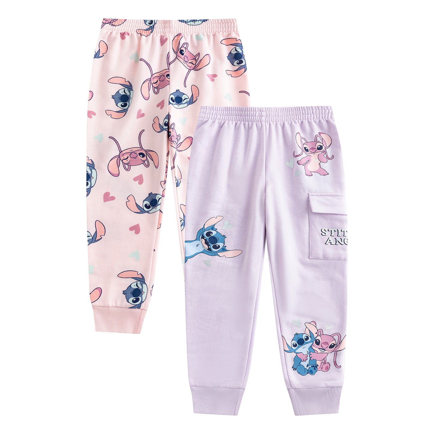 Disney Lilo & Stitch Girls Joggers for Big Kids - 2 pc