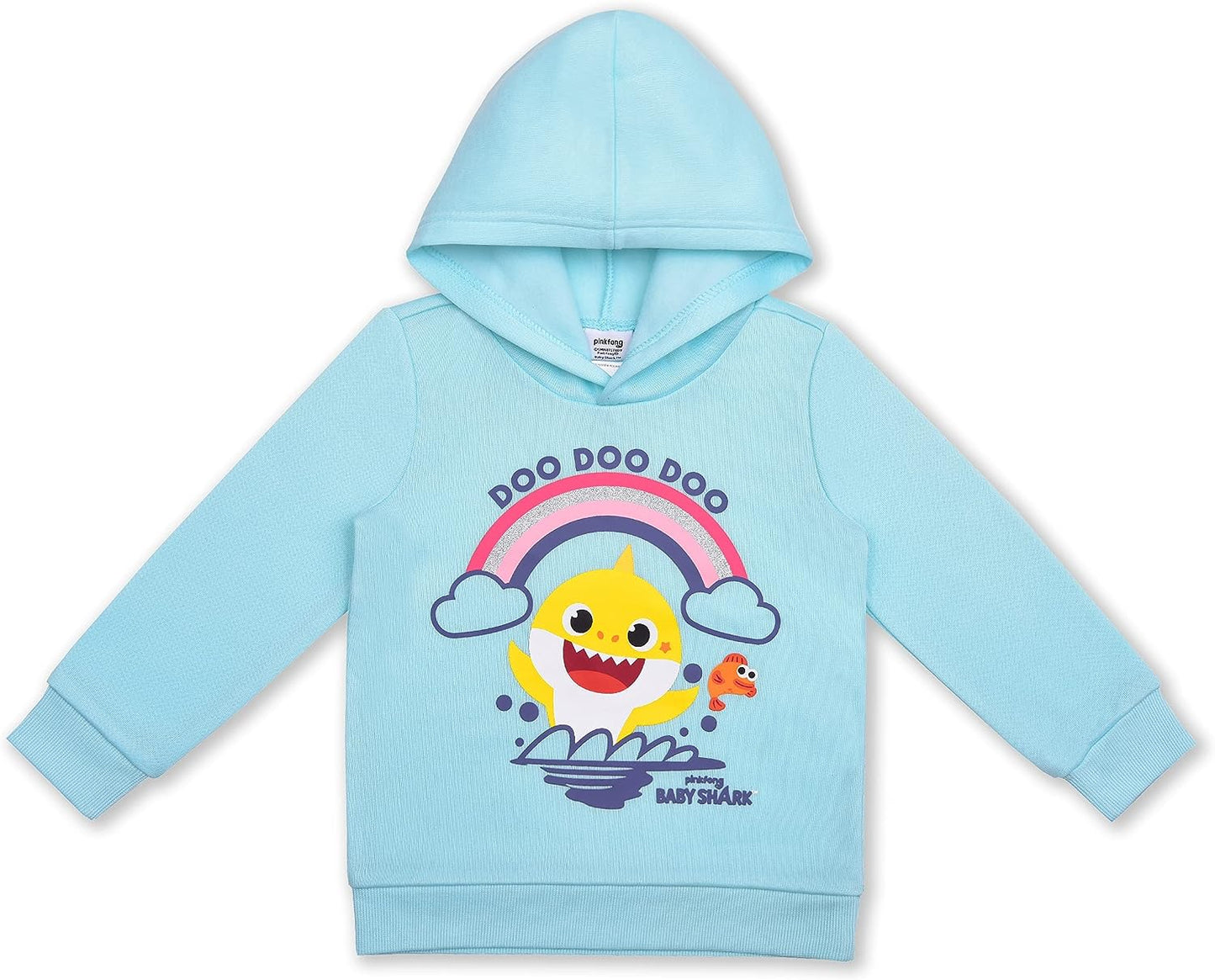 Nickelodeon Baby Shark Girls? Hoodie and Legging Set for Infant and Toddler ? Pink/Blue/Grey