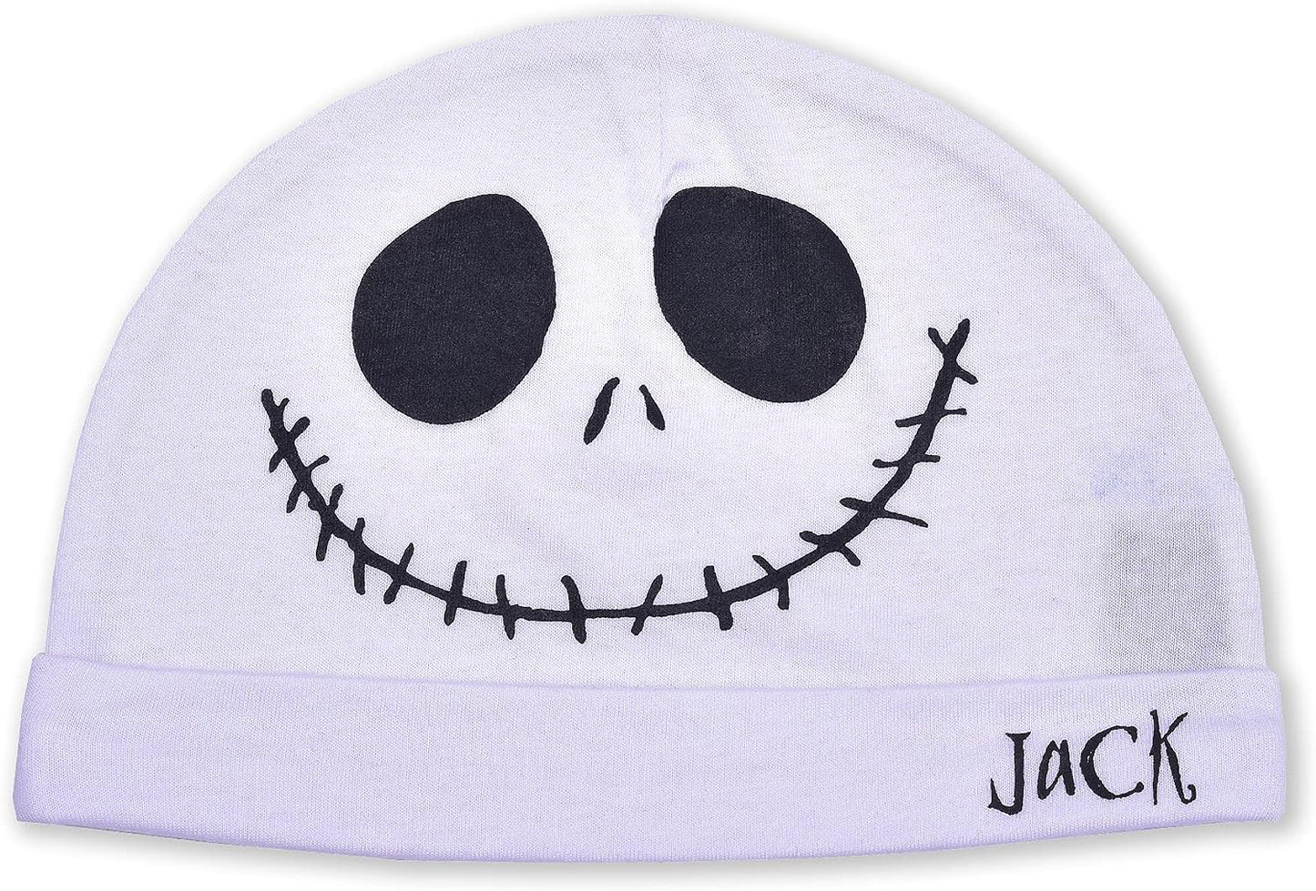 Disney Nightmare Before Christmas Boys Short Sleeve Bodysuit with Cap Set for Baby and Infant ? Black/White