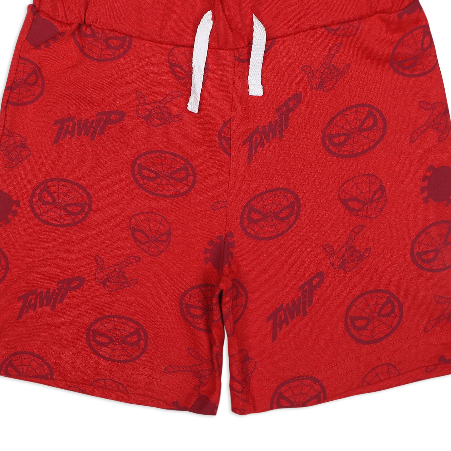 Marvel Avengers Spiderman Boys’ Shorts with Drawstring 2 Pack for Toddler and Little Kids – Grey/Red/Blue