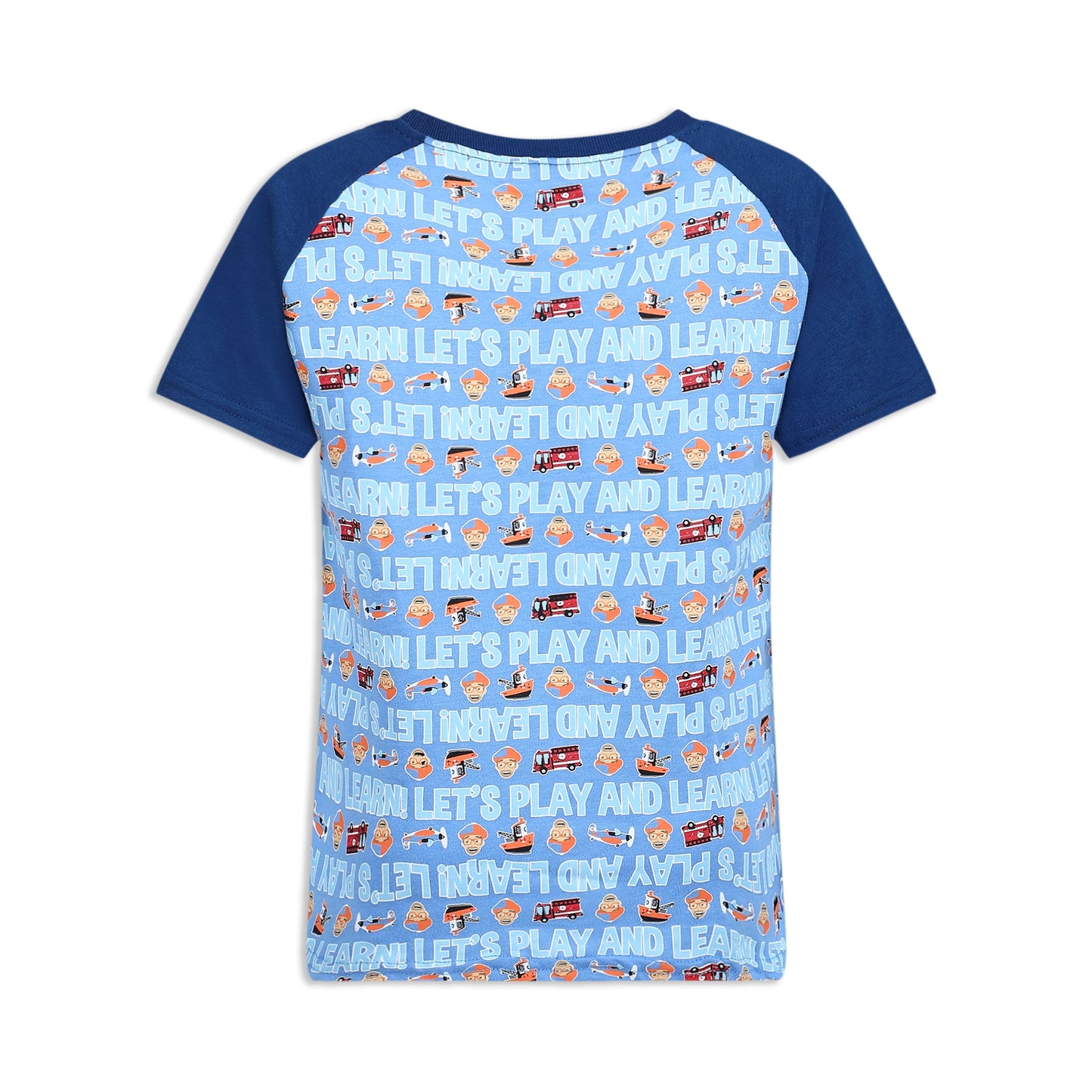 Blippi Boys’ 3 Pack T-Shirts for Infant and Toddler – Blue/Orange/Grey