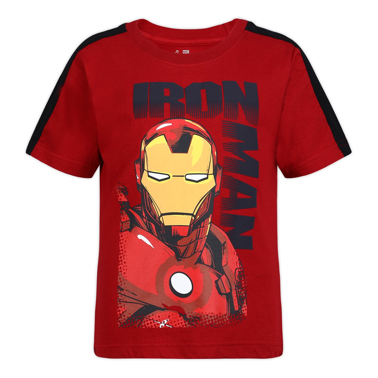 Marvel Avengers Captain America, Hulk and Iron Man Boys’ 4 Pack T-Shirt for Toddler and Little Kids - Navy/Blue/Green/Red