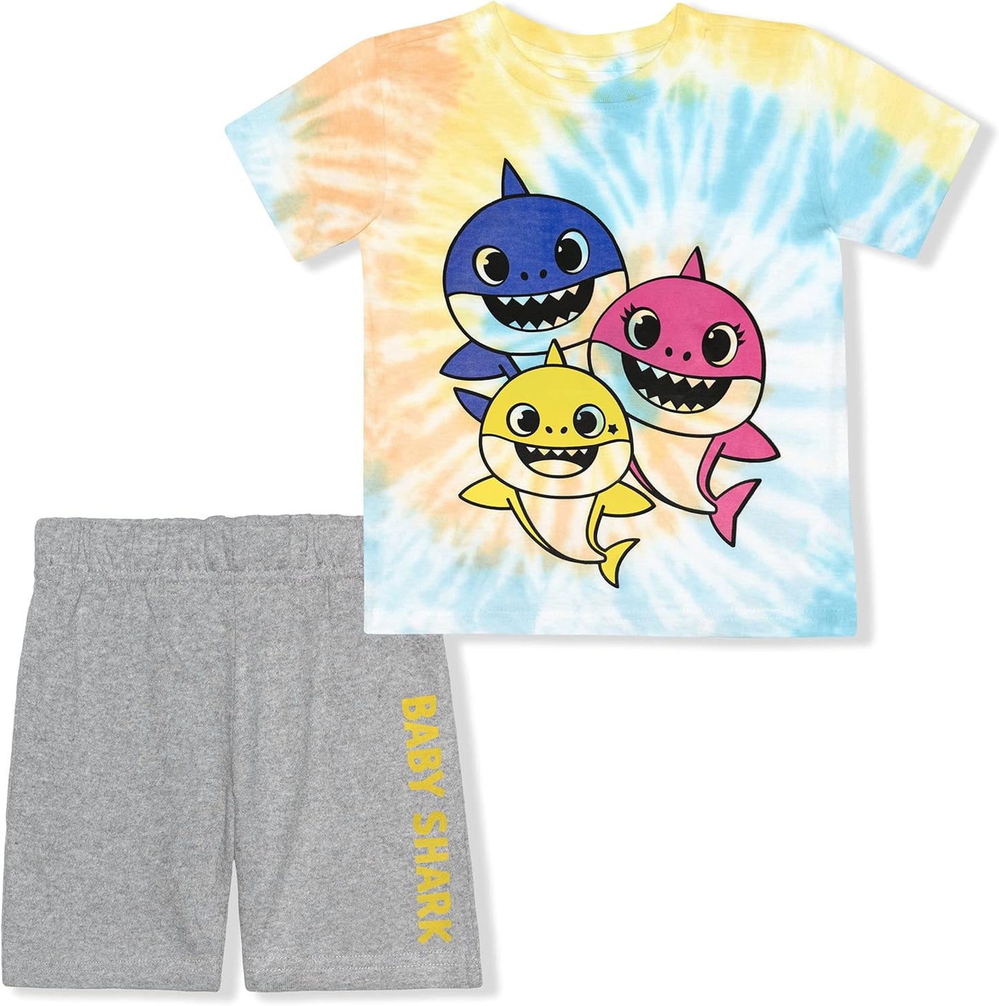 Nickelodeon Rugrats or Baby Shark Boys? T-Shirt and Short Set for Toddler and Little Kids ? Multicolor/Grey