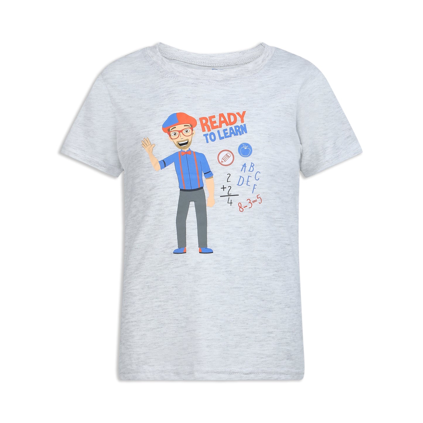 Blippi Boys’ 3 Pack T-Shirts for Infant and Toddler – Blue/Orange/Grey
