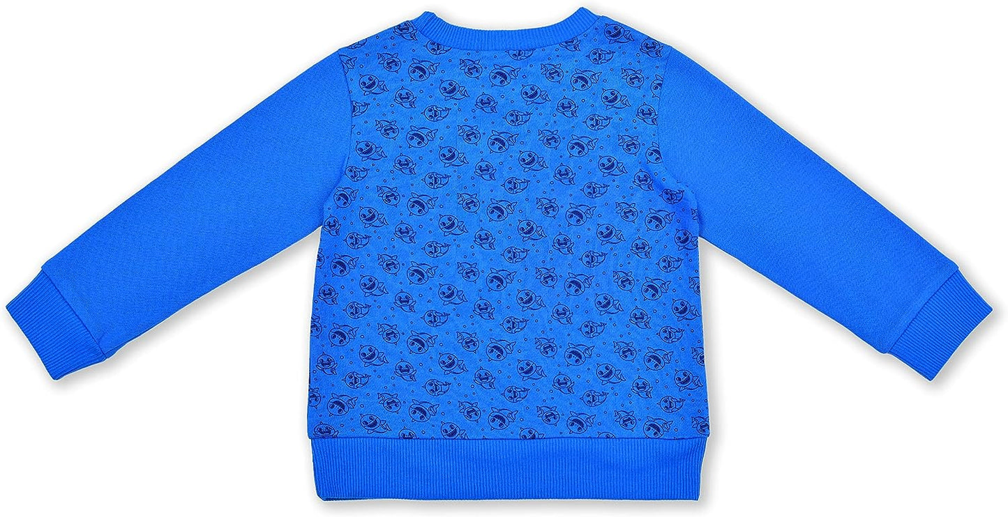 Nickelodeon Baby Shark Boys Sweater and Jogger Set for Toddler ? Blue/Navy