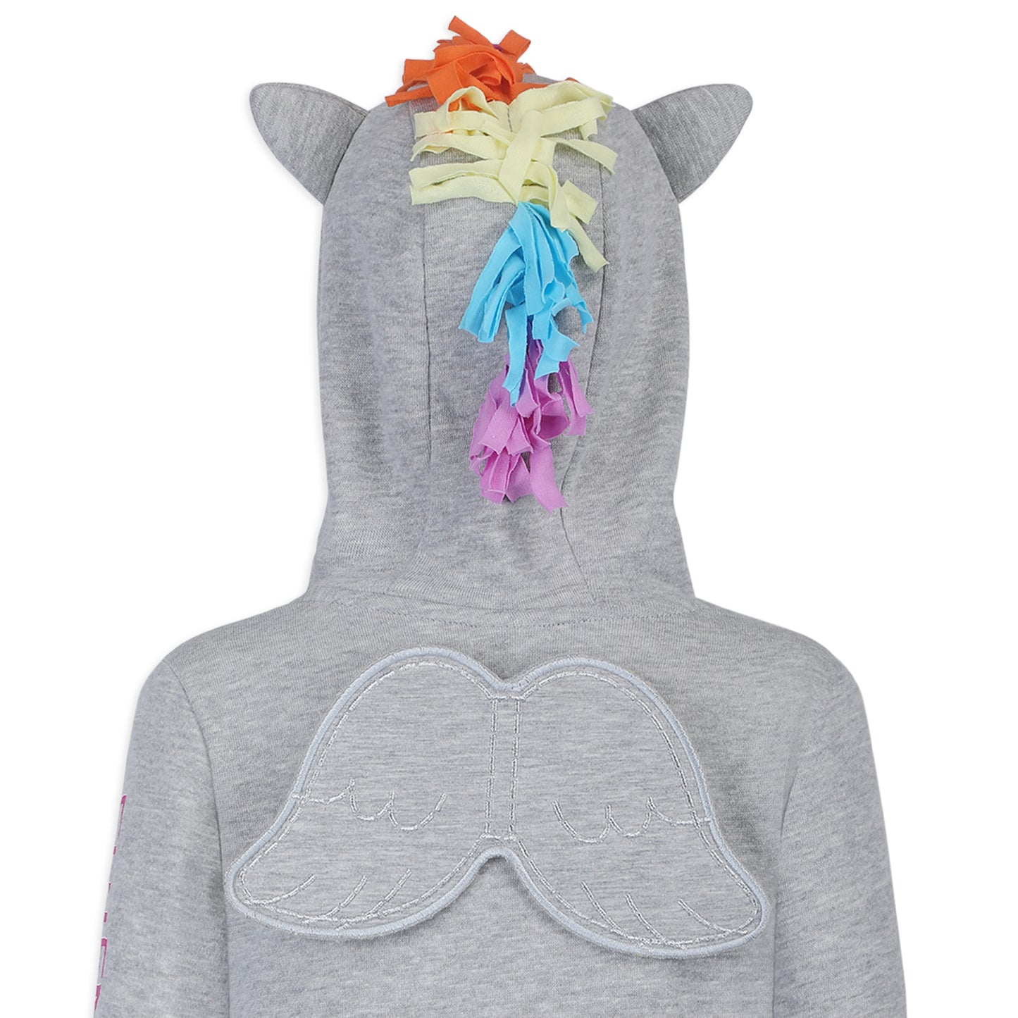 My Little Pony Girl's Roleplay Hoodie with 3D Ears Grey
