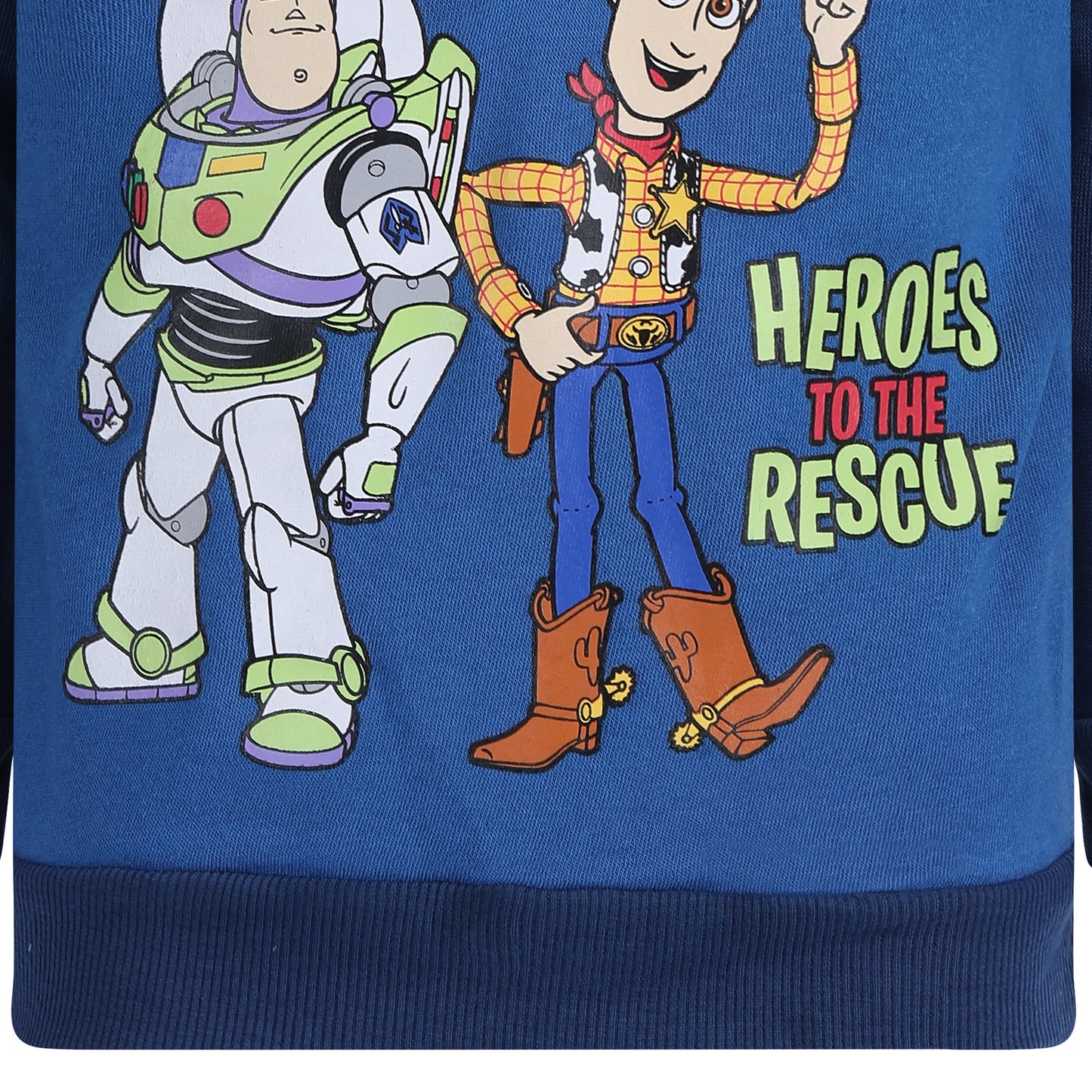 Disney Toy Story Boys Half Zip Up Hoodie for Toddler and Little Kids – Blue/Navy