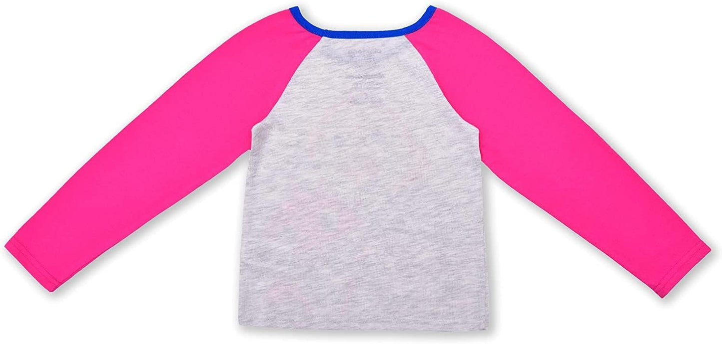 Nickelodeon Baby Shark Girls? Long Sleeve Shirt and Jogger Set for Infant, Toddler and Little Kids ? Pink/Grey