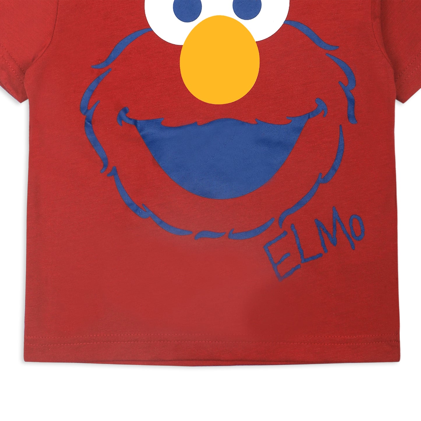 Sesame Street Elmo or Cookie Monster Boys’ T-Shirt for Infant and Toddler – Blue/Red