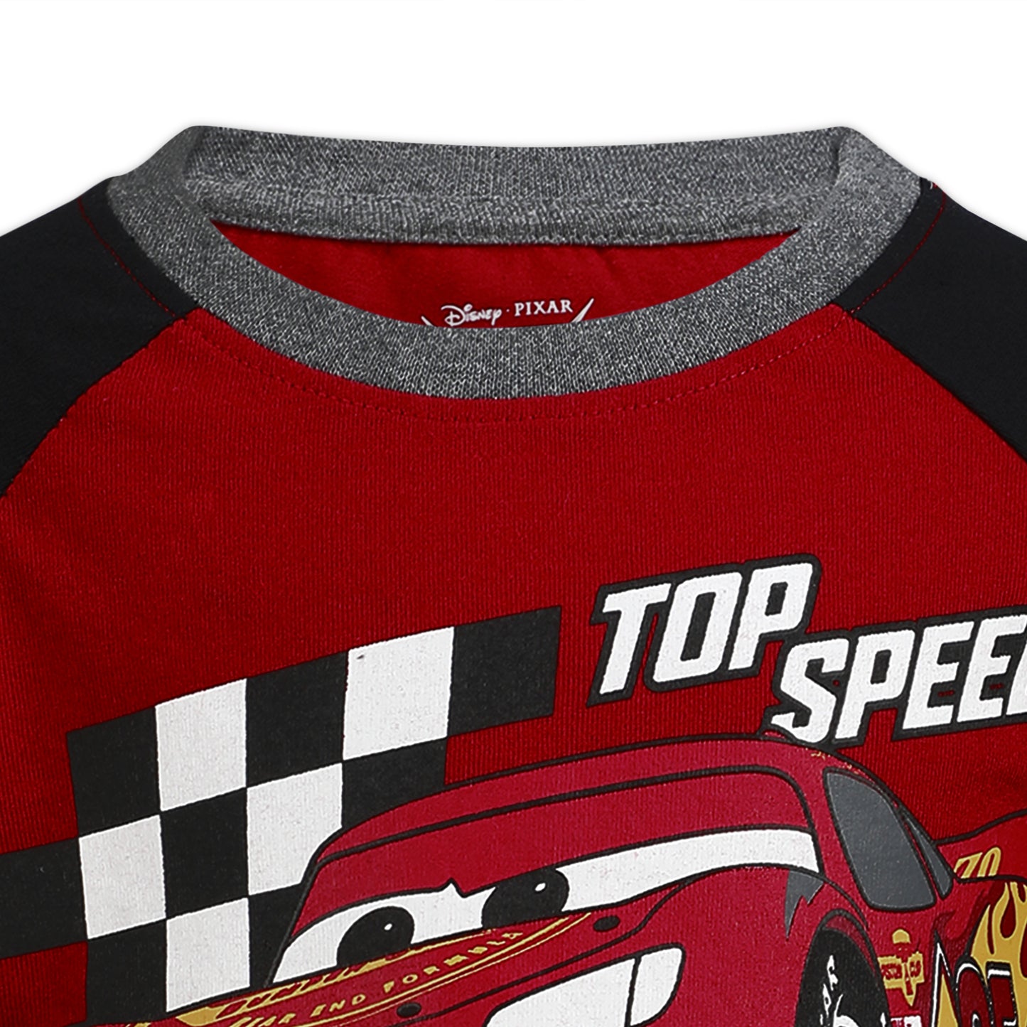 Disney Cars Lightning McQueen Boys’ Short Sleeve T-Shirt and Shorts Set for Toddler and Little Kids – Red/Grey