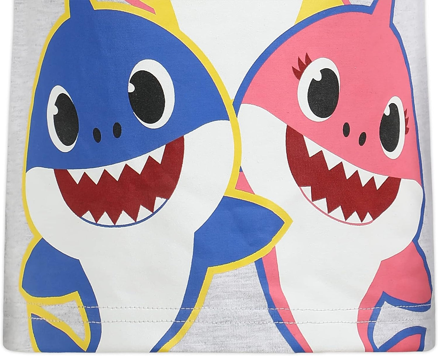 Nickelodeon Baby Shark Girls? T-Shirt and Short Set for Infant, Toddler and Little Kids ? Pink/Grey