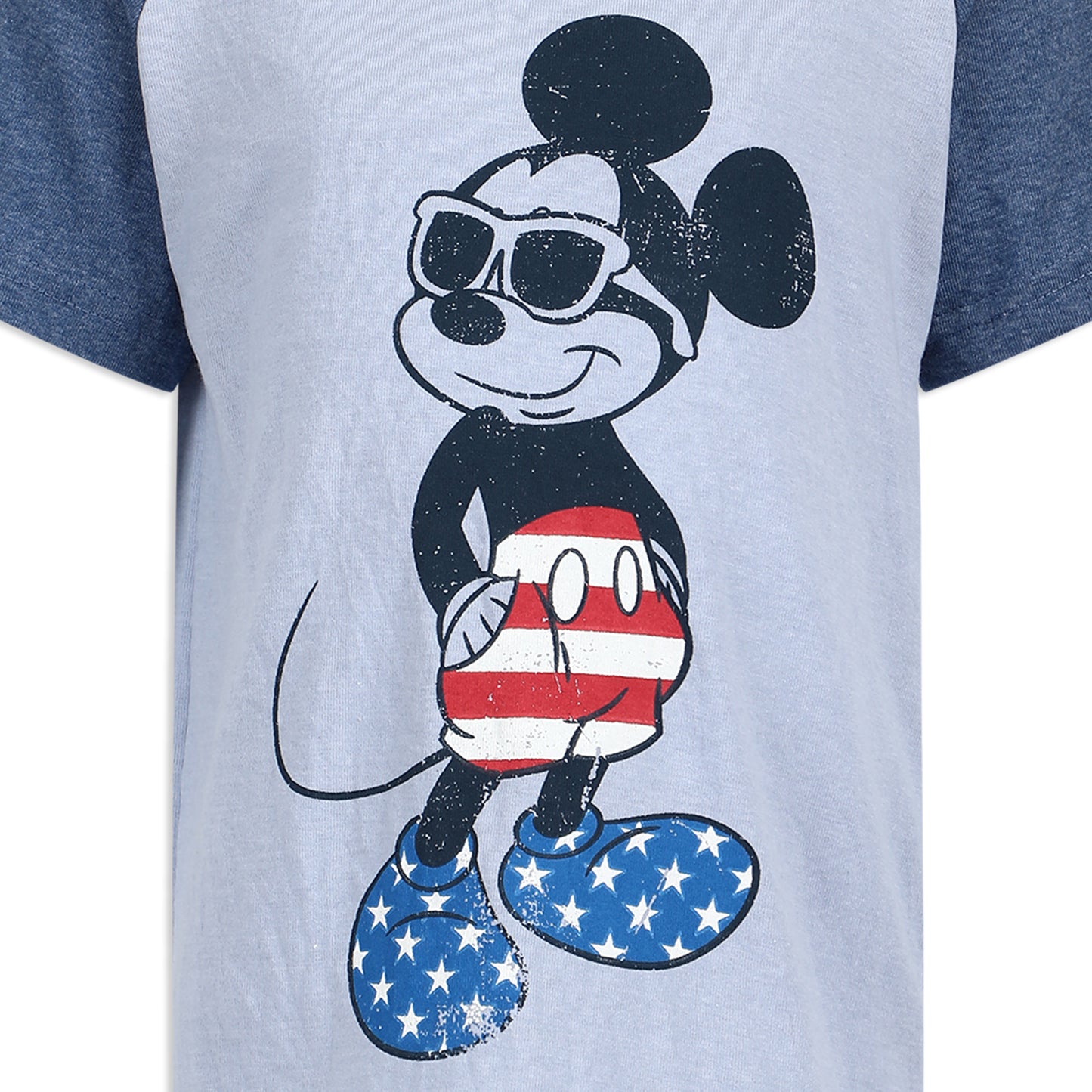 Disney Mickey Mouse Boys T-Shirt and Shorts Set for Little Kids – Blue/Grey