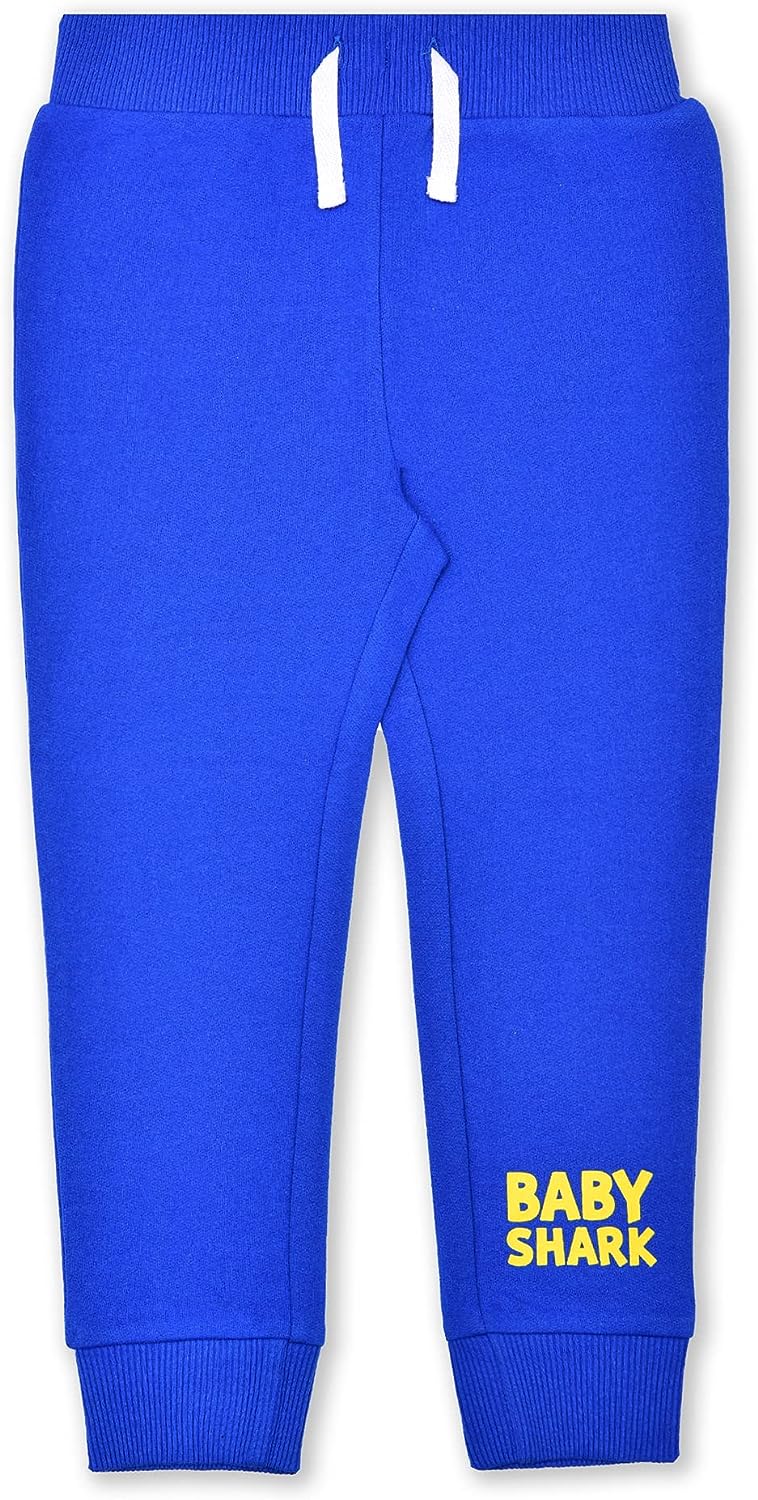 Nickelodeon Baby Shark 2 Piece T-Shirt and Jogger Sweatpants For Boy Infant, Toddler and Little Kids - Blue/Yellow