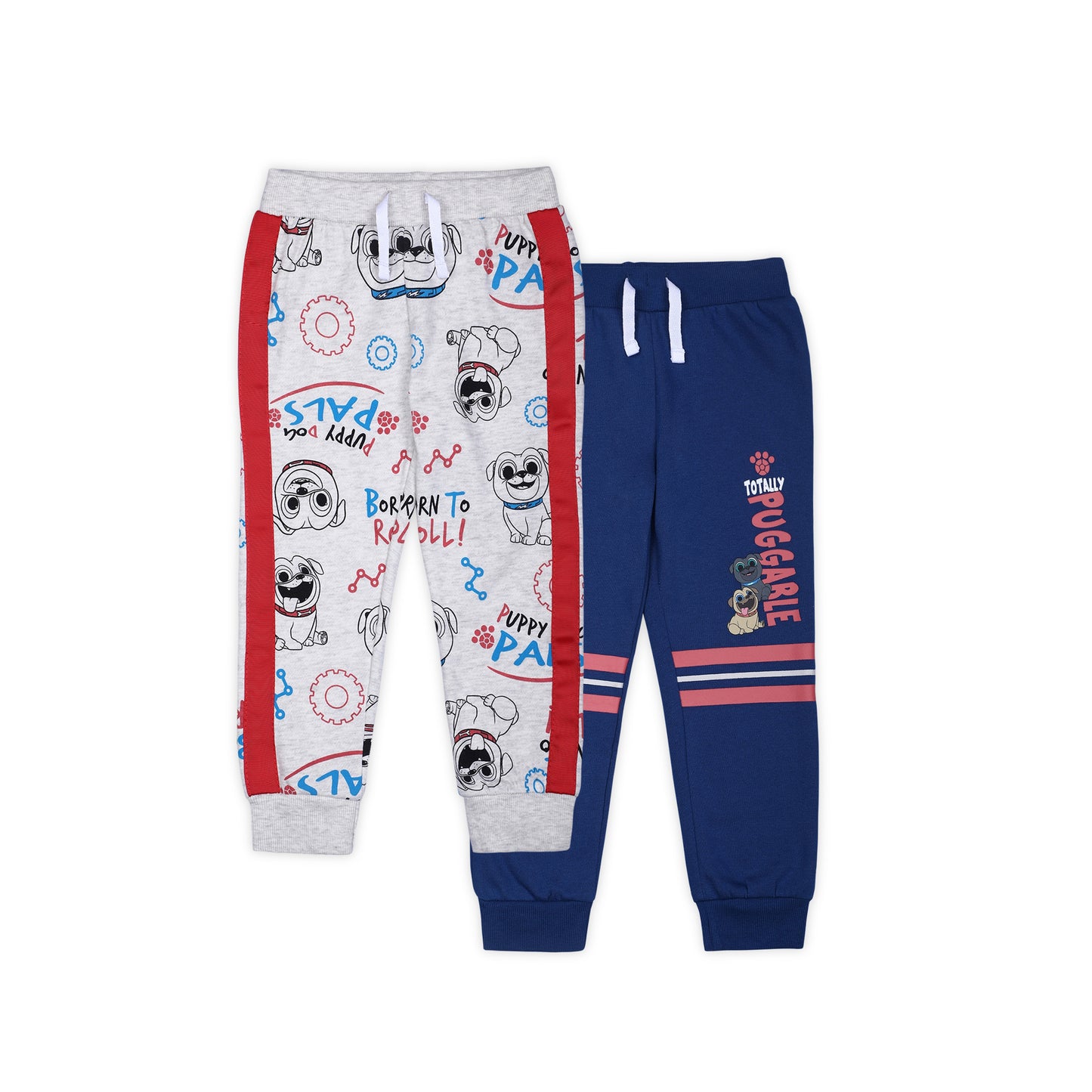 Disney Puppy Dog Pals Boys’ 2 Pack Jogger Sweatpants for Toddler – Blue/Grey
