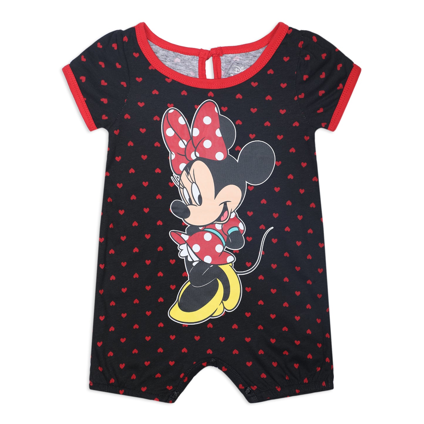 Minnie Mouse Girls’ 3 Pack Bodysuits for Newborn and Infant – Pink/White/Blue