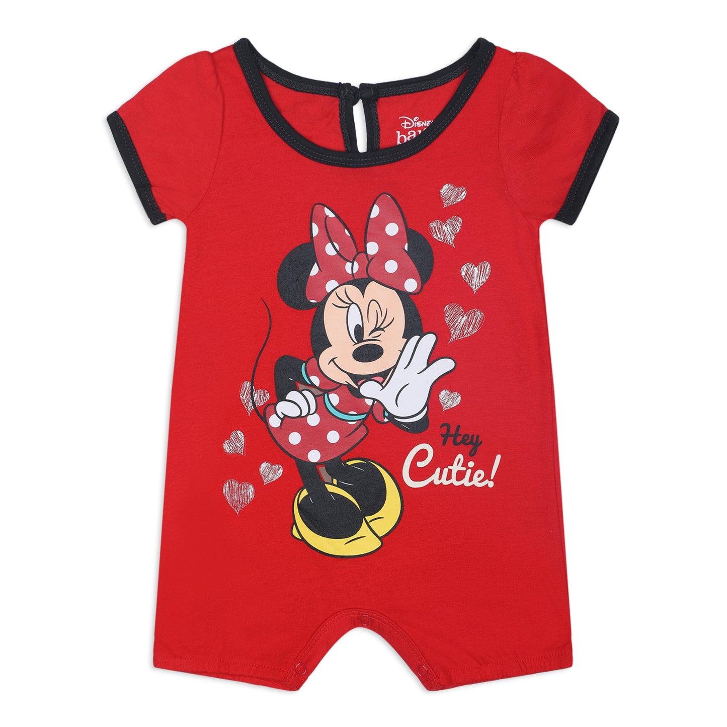 Minnie Mouse Girls’ 3 Pack Bodysuits for Newborn and Infant – Pink/White/Blue