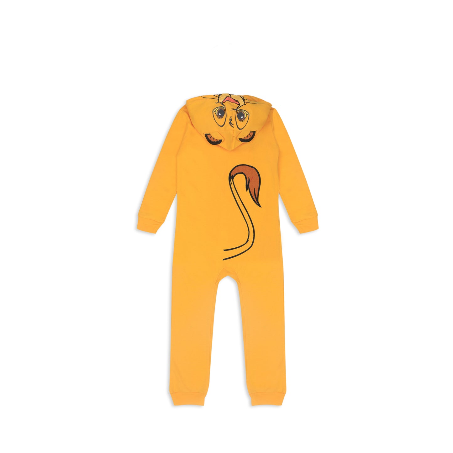 Disney Lion King Simba Boys’ Zip Up Long Sleeve Hooded Romper for Newborn, Infant and Toddler – Yellow
