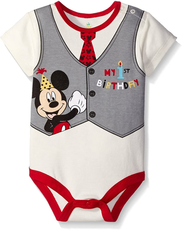 Disney Baby Boy Onesies Mickey Mouse 1st Birthday Outfit