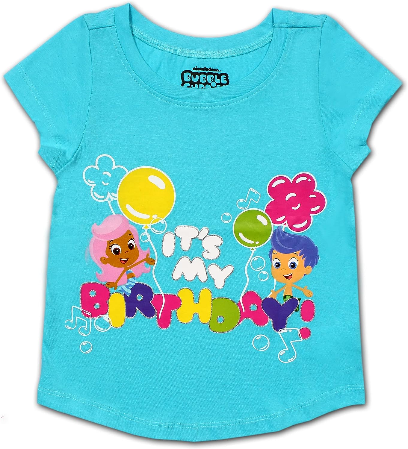 Nickelodeon Bubble Guppies Girl's It's My Birthday Blouse Tee Shirt