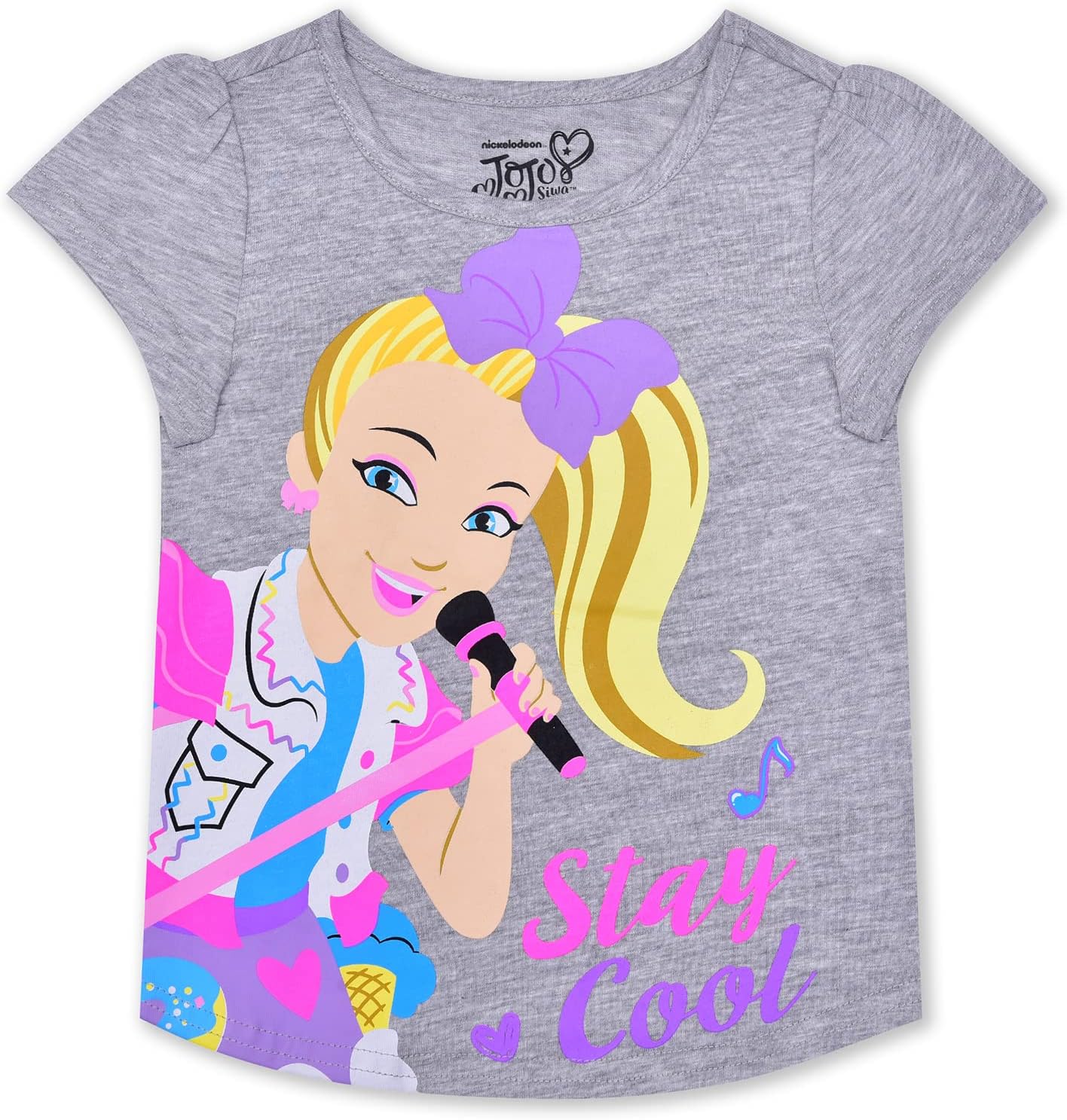 Nickelodeon Girl's 4 Pack JoJo Siwa Short Sleeve Tee Shirt Set