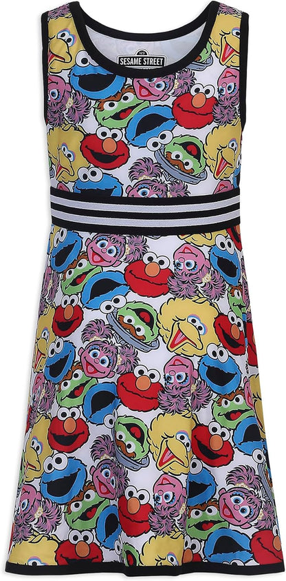 Sesame Street Girls? Dress with Panties for Infant and Toddler ? White/Multicolor