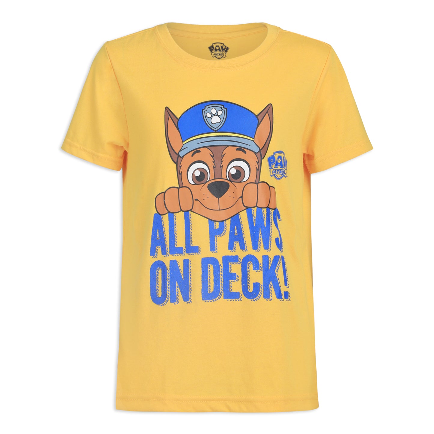 Nickelodeon Paw Patrol Chase, Marshall and Rubble Boys’ 3 Pack T-Shirts for Toddler and Little Kids – Blue/Yellow/Navy