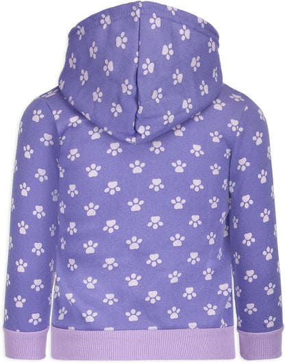 Nickelodeon Paw Patrol Skye 2 Pack Zip Up Hoodie and Pullover Hoodie for Toddlers and Big Kids ? Pink/Purple
