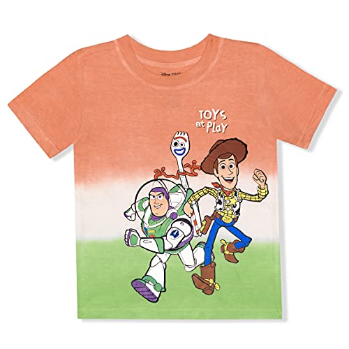 Disney Toy Story Boys’ Woody, Buzz lightyear and Forky T-Shirt for Toddlers and Little Kids