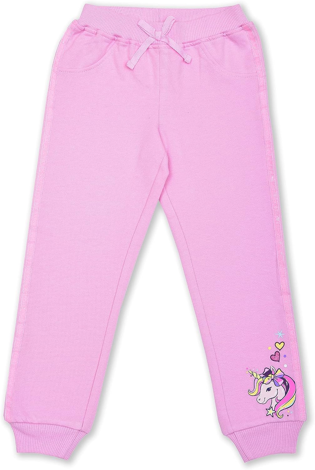 Nickelodeon Girl's 2 Pack Jojo Siwa Unicorn Jogger Pants Set