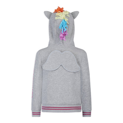 My Little Pony Girl's Roleplay Hoodie with 3D Ears Grey