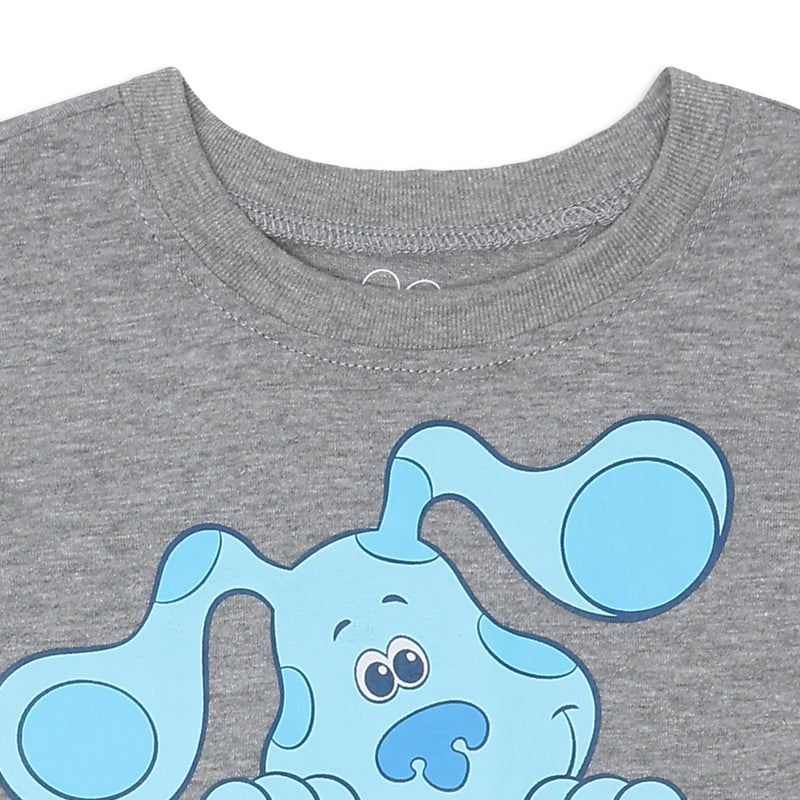 Nickelodeon Blue’s Clues Boys T-Shirt and Jogger Set for Toddler – Grey/Blue