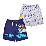 Nickelodeon Paw Patrol 2 Pack Shorts Set for Boys, Blue and Gray