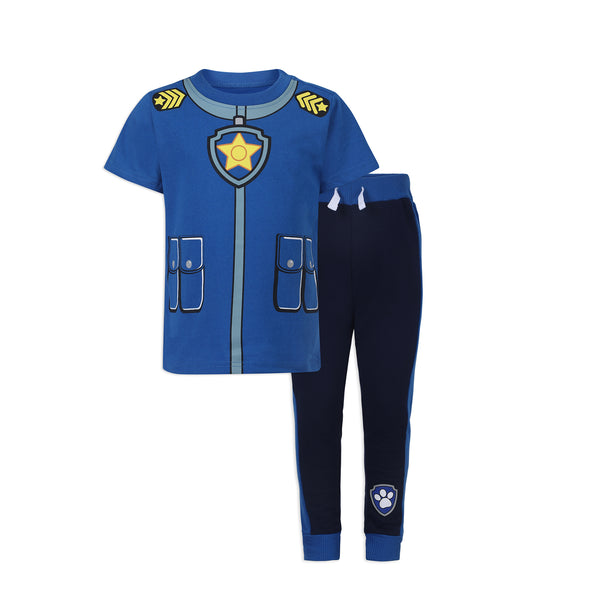 Nickelodeon Paw Patrol Boys Chase, Marshall and Rubble T-Shirt and Jogger Pants Set for Toddler and Little Kids