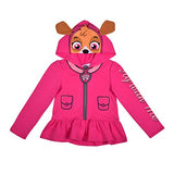 Nickelodeon Paw Patrol Girls’ Skye Zip Up Hoodie Costume for Toddler and Little Kids – Pink