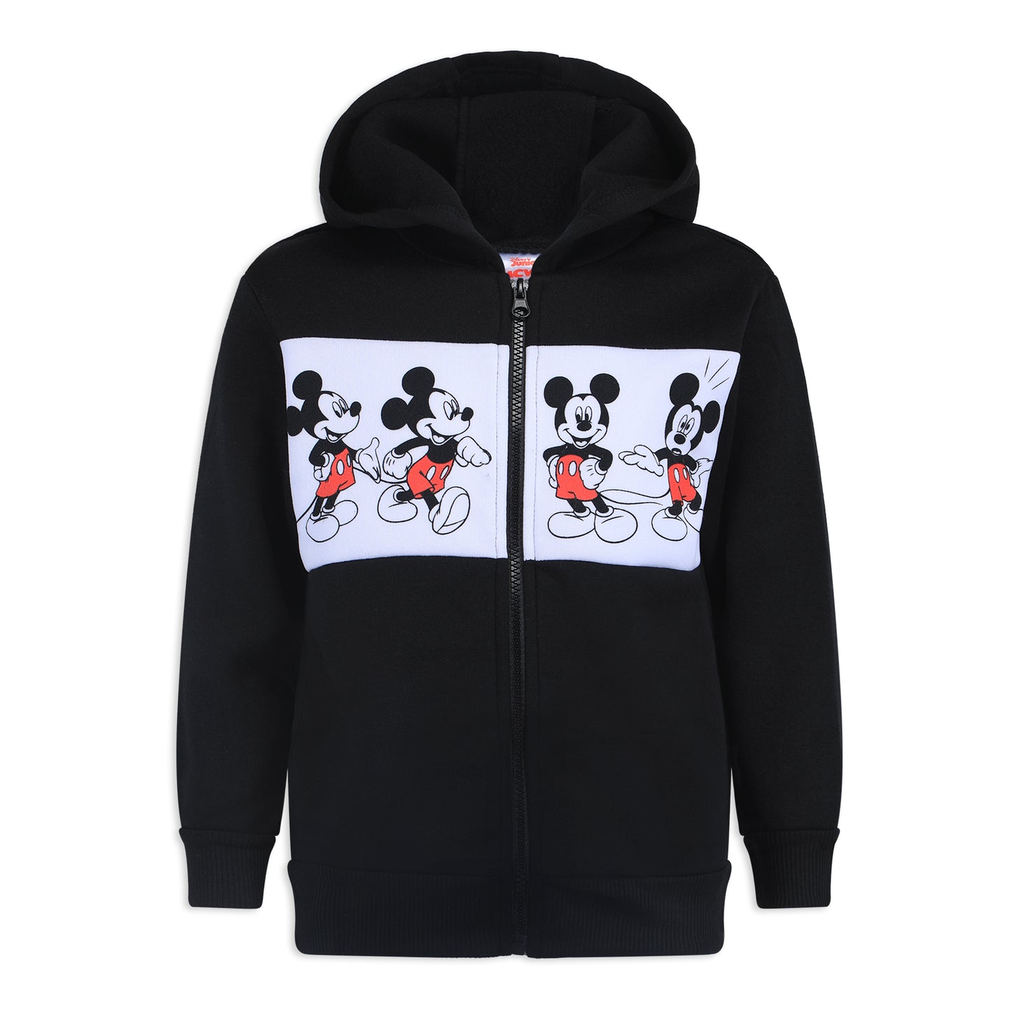 Disney Mickey Mouse Boys’ 2 Pack Hoodie for Toddler and Little Kids – Grey/Black/Red