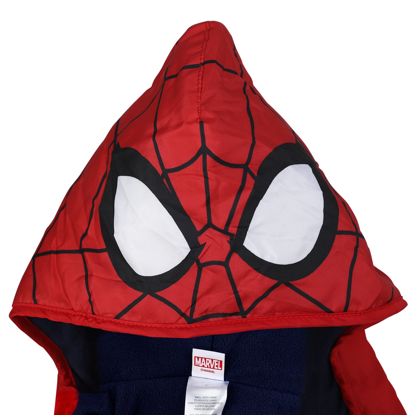 Marvel Spiderman Boys Hooded Vest, Long Sleeve T-Shirt and Jogger Pants Set for Toddler and Little Kids – Blue/Red/Navy