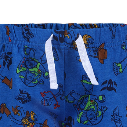 Disney Toy Story Woody, Buzz Lightyear and Forky Boys’ 2 Pack Shorts for Toddlers and Little Kids – Blue/Navy