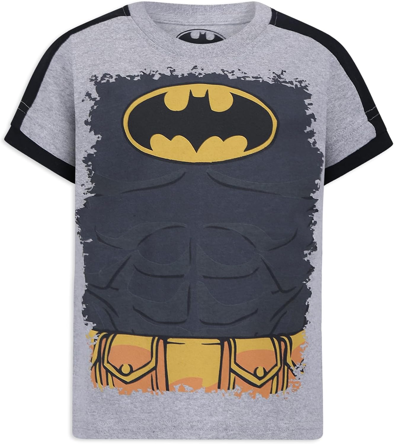 Warner Bros. Boy's 3-Pack Batman Short Sleeve Graphic Tee Shirt Set, Size 7