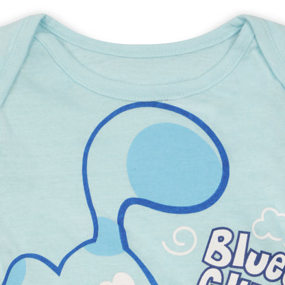 Nickelodeon Blues Clues Boys Short Sleeve Bodysuit for Newborn and Infant – Blue