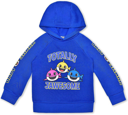 Nickelodeon Boys? Baby Shark Hoodie and Jogger Set for Toddler Kids ? Blue/Navy/Grey