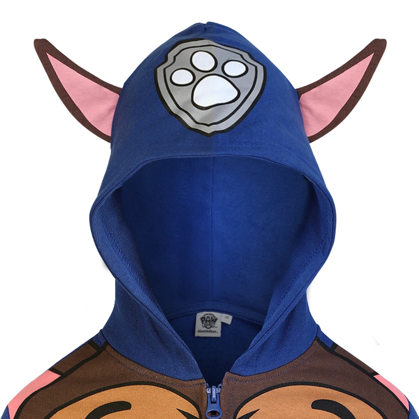 Nickelodeon Paw Patrol Marshall, Rubble or Chase Boys' Zip Up Hoodie for Toddler and Little Kids – Red/Yellow/Blue