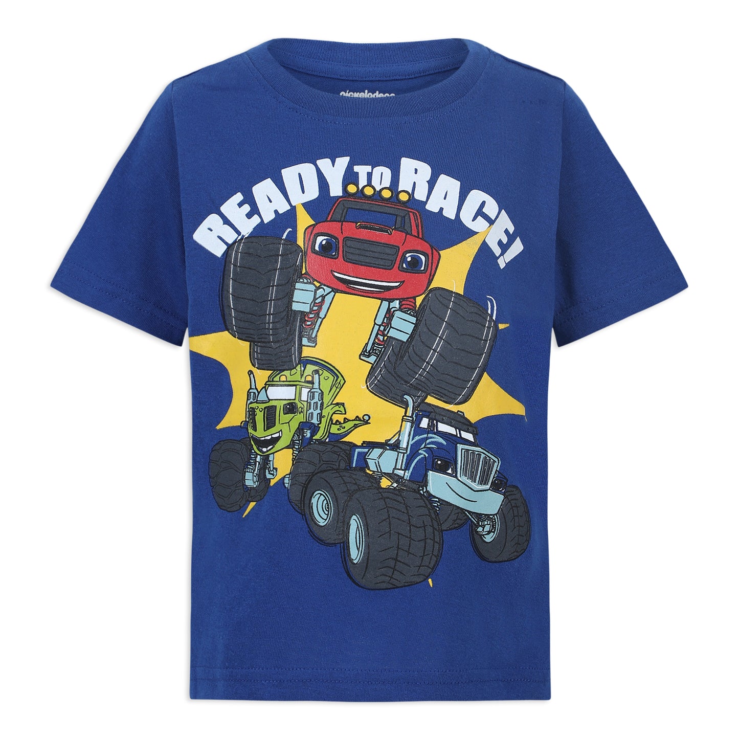 Blaze and The Monster Machines Toddler Boys' T-Shirt (Pack of 3) Blue