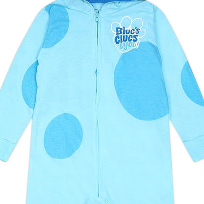 Nickelodeon Blue?s Clues & You! Boys? Zip Up Hooded Coverall for Newborn and Toddler - Blue