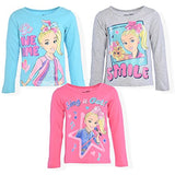 Nickelodeon Girl's 3-Pack Jojo Siwa Long Sleeve Graphic Tee Shirt