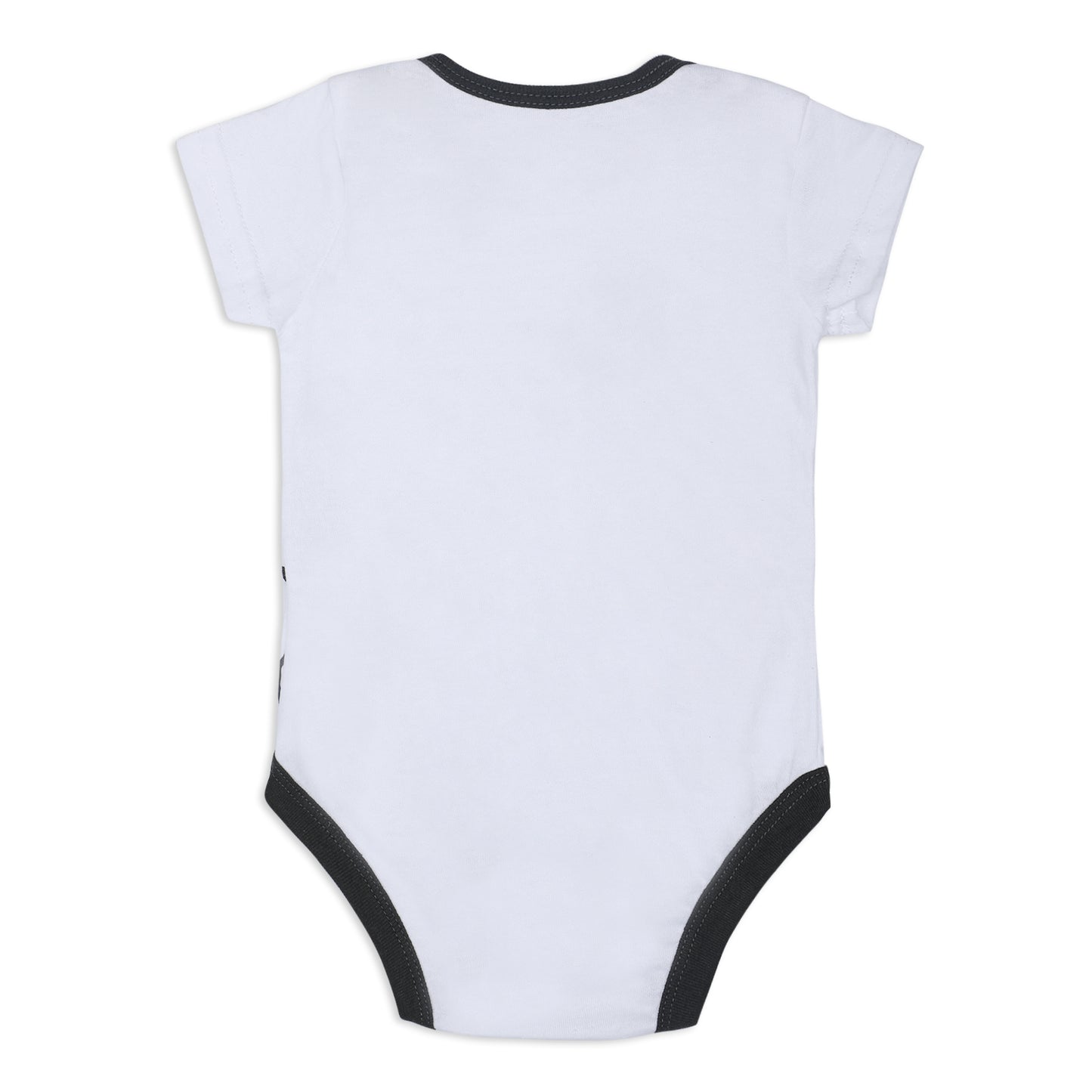 Peanuts Snoopy Boys’ Short Sleeve Bodysuit and Jogger Set for Newborn and Infant – Black/White