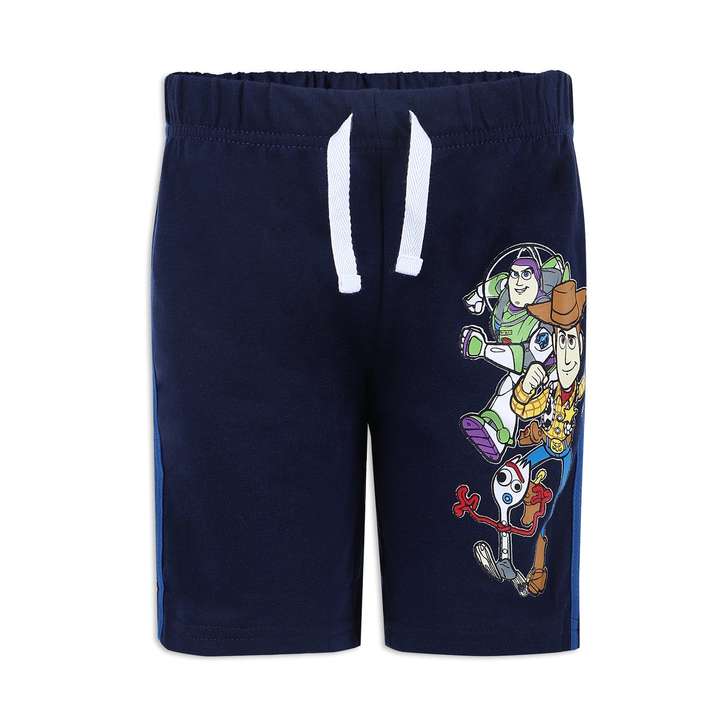 Disney Toy Story Woody, Buzz Lightyear and Forky Boys’ 2 Pack Shorts for Toddlers and Little Kids – Blue/Navy